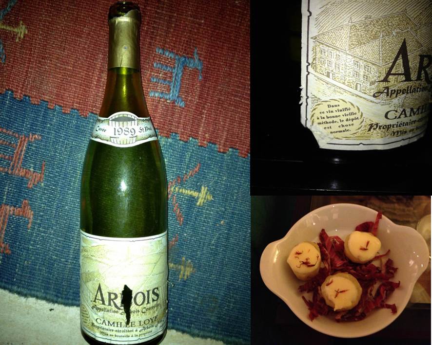 Arbois Camille Loye cuvée St Paul 1989 et pommes de terres au Mont d'Or fondu