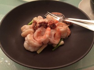 Crevettes aux noix